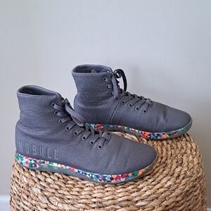 NOBULL Unisex Outwork Grey Superfabric High Top Athetic Trainer Sneaker M9/W10.5
